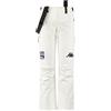 Kappa 6CENTO 665G US, Pantaloni Sportivi Donna, White Antique-Black, S