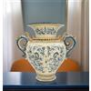 Caltagirone Vaso Ceramica Siciliana Vasi Anfora Decorativo Artigianale Dipinta Mano Manici