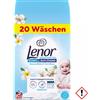 Lenor Detersivo in Polvere Sensitive Formula Delicata con Fiori di Cotone 20 lav