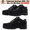 Timberland Heritage GORE-TEX Moc Toe Mid Black A2JU5W02 taglia uomo