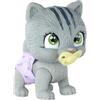 Simba - Pamper Petz Gattino, 105953051, +3 anni, funzione beve e bagna, con pannolino, zampina gender reveal, con 3 accessori