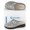 ECOSANIT ciabatta panno plantare estraibile DONNA Malmo Wool Lux/Leo Grigio
