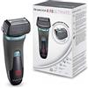 Remington Rasoio elettrico Barba F8 - Display Con i minuti di Autonomia Residua - Utilizzo su asciutto e bagnato, batteria al litio, rifinitore di precisione-rifinitore Basette, custodia, XF8705