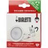 Bialetti Ricambi, Include 3 Guarnizioni e 1 Piastrina, Compatibili con Moka Express, Fiammetta, Break, Happy, Dama, Moka Timer e Rainbow (6 Tazze)
