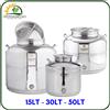 SANSONE FUSTO PROFESSIONALE SANSONE PER OLIO INOX 304 MANICI RINFORZATI 15-30-50 LT