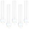Liuyife Confezione da 5 Lampadine Tubolari PLC G24d 3 a 2 Pin 26W Luce Bianca Fredda