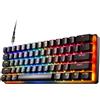 SteelSeries Apex Pro Mini HyperMagnetic Tastiera da gaming - La più veloce al mondo - Azionamento regolabile - Fattore di forma compatto al 60% - Copritasti in PBT - USB-C - Layout Americano (QWERTY)