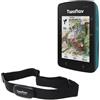 TwoNav Roc + Pulsometro torace, GPS con schermo da 2,7 pollici per MTB, ciclismo, gravel o bikepacking con carte incluse. Colore Turchese