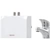 STIEBEL ELTRON Mini scaldabagno idraulico DNM 3 + MAE-W con rubinetto per lavabo, 3,5 kW, con spina 230 V, certificato VDE 205970