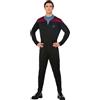 SMIFFYS Uniforme di comando di Star Trek Voyager, Tuta, stemma Delta e distintivi di grado Halloween