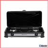 Melchioni Fornello a Gas 2 Fuochi Portatile Campeggio gpl Melchioni Family Minerva 2 Nero