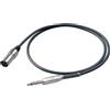 Proel BULK220LU6 Cavo jack Mono 6.3 mm a spina Cannon XLR 3P Maschio 6mt.
