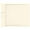 Ideal Standard - Ultra Flat S i.life, Piatto doccia rettangolare 100x80 in resina, Piletta di scarico lato corto, Finitura opaca effetto pietra, Sabbia