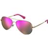 Polaroid Occhiali da Sole Polaroid Kids PLD 8015/N J5G ( (Ai) ) 52-12 Oro/Rosa Polarized