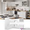 Vicco Cucina componibile ad angolo Cucina su misura angolare Fame Bianco Vicco