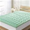 Best Price - Coprimaterasso per Letto Doppio, 3,8 Cm, 5 Zone, in Memory Foam, In