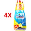 Finish 4 X Finish Gel Per Lavastoviglie Power Lemon 90 Lavaggi (ml 600 X 3 Pezzi)