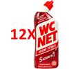WCNET 12 X Wc Net Igiene Totale Gel Disinfettante 5 Azioni 700 Ml.