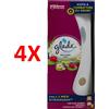 GLADE 4 X Glade Automatic Spray Base + Ricarica Relaxing Zen (2 Batterie Aa)