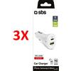 SBS 3 X Sbs Caricabatterie Da Auto Pd 20w Bianco 24086
