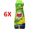 DUALPOWER 6 X Dual Power Gel Lavastoviglie Multifunzione Limone 33 Lavaggi 660 Ml