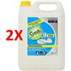 SVELTO 2 X Svelto Lavastoviglie Liquido Tanica 5 Litri Formato Professionale