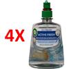 AIRWICK 4 X Airwick Active Fresh Ricarica Per Diffusore Automatico Fragranza Brezza Mar