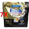 FINISH 7 X Finish Pastiglie Per Lavastoviglie Ultimate Plus All In 1 14 Tabs Limone
