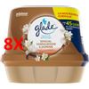 GLADE 8 X Glade Gel Bagno Sensual Sandalwood & Jasmine 180 Grammi