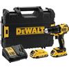DeWALT DCD709D2T trapano avvitatore compatto XR 18V BRUSHLESS con percussione
