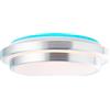 BRILLIANT lampada Vilma Plafoniera LED 41cm bianco-argento | 1x LED 24W integrato, (2460lm, 3000-6000K) | Scala da A ++ a E | Dimmerabile/controllabile all'infinito tramite telecomando