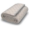 ACUSHLA Coperta in lana merino, morbida e calda, spessa, lavabile, grande, per letto, divano, campeggio, viaggi, per tutte le condizioni atmosferiche, grigio a quadri, 79 x 63 cm