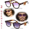 MOSCOT 2 PAIA OCCHIALI DA SOLE Uomo Johnny DEPP TONY STARK MACULATO STILE MOSCOT VINTAG
