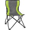 Brunner 0404035N.C70 Sedia Pieghevole da Campeggio con Telaio di Sicurezza Antiribaltamento, Grigio/Verde