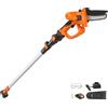 Seghetto Potatura a Batteria 20V 2Ah Lunghezza 1,08-2,43m 22000 giri/min