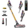 Kissof Aspirapolvere Senza Fili 550W/45KPA 70 Mins Scopa Elettrica Senza Fili a Doppia