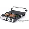 DCG Bistecchiera Elettrica Grill 2000W Piastra Antiaderente 180° BBQ Panini Carne