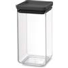 Brabantia Barattolo, Plastica, Dark Grey, 1.6 L f5Yb