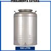 Maffei fusto contenitore per olio alimenti vuoto in acciaio inox 15 30 50 100 litri