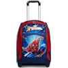 Seven BIG TROLLEY SPIDER-MAN WALL CRAWLER, Doppio Scomparto, Carrello fisso, Tasche multifunzione, Per bambini e ragazzi, Scuola elementare, Viaggi e tempo libero, Idea regalo