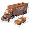 Modellino auto Disney Pixar Cars Pulcino Hicks Saetta McQueen Mack Trasportatore Camion e Auto
