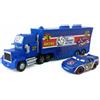 Modellino auto Disney Pixar Cars Pulcino Hicks Saetta McQueen Mack Trasportatore Camion e Auto