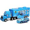 Modellino auto Disney Pixar Cars Pulcino Hicks Saetta McQueen Mack Trasportatore Camion e Auto