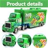 Modellino auto Set 2 Disney Pixar Cars n.86 Chick Hicks camion e auto giocattoli pressofusi