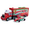 Modellino auto Set 2 Disney Pixar Cars Rosso Francesco BerNOulli Camion Trasportatore Diecast