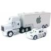 Modellino auto Set 2 Disney Pixar Cars 1:55 n.84 Bianco Apple Hauler Camion Diecast Auto