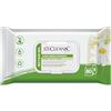 Cleanic Carta Igienica Umidificata - (80 Pezzi) Carta Igienica - Con estratto di camomilla, lavabile, salviette per pulizia intima, delicate pelle sensibile - 80 Pezzi
