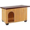 BAITA 80 Casetta per Cani in Legno FSC - Tetto Apribile, Impermeabile & Anti-Uv