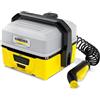 Karcher Idropulitrice portatile a batteria Kärcher OC 3 versione Bike con spazzola Universale + Detergente Bike + Panno in microfibra, Serbatoio acqua da 4L, Tubo spiralato 2,8m, Leggera pesa solo 2,2 kg