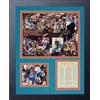 Legends Never Die 1972 Miami Dolphins Mosaic Framed Photo Collage, 11 x 35,6 cm
